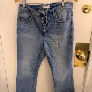 Madewell Denim Blue Straight Leg Jeans